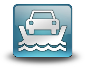 Light Blue 3D Effect Icon "Ferry"
