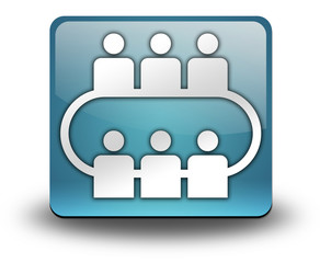 Light Blue 3D Effect Icon 