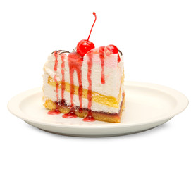 Cake isolated on white background