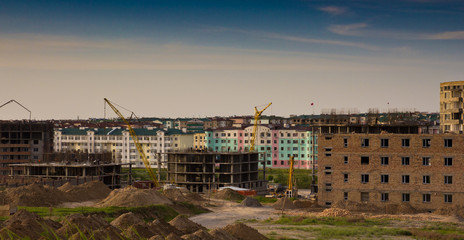 Obraz premium new neighborhood in Shymkent, Nursat
