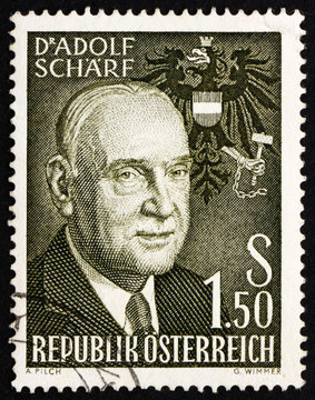 Postage Stamp Austria 1960 Adolf Scharf, 6th President Of Austri