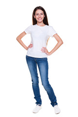 Obraz premium happy young woman
