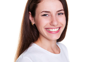 woman smiling