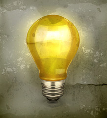 Lamp, old-style vector