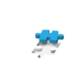 Puzzle, piece missing