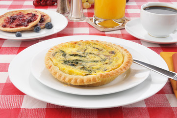 Spinach quiche