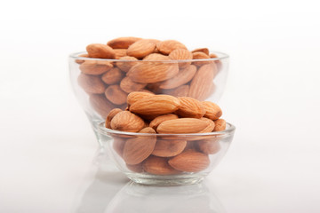 Almonds glass bowl