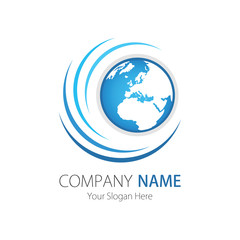 Company (Business) Logo Design, Vector, Arc, Globe