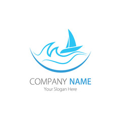 Company (Business) Logo Design, Vector , Sailboat