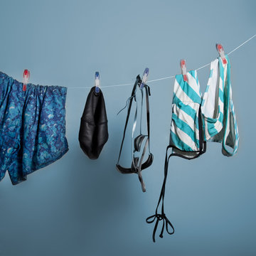 Summer picture with swimming suits
