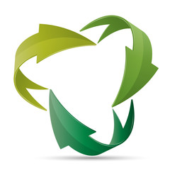 Obraz premium flèches verte