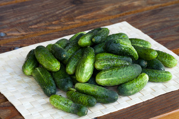 fresh green cucumber