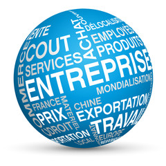 boule/sphère mots thème business/entreprise