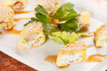 Omelet rolls