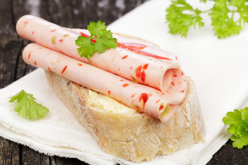 Paprika Ciabatta mit Lyoner © Quade