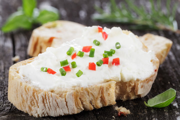 Paprika Ciabatta mit Quark