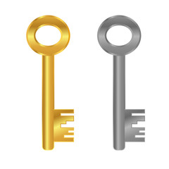 Clefs en or et argent