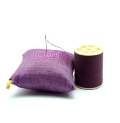 Needle and Thread Sewing Kit on White Back Ground