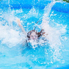 girl in pool