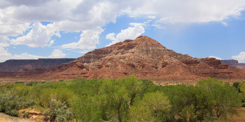 Desertic landscape of utah in the USA