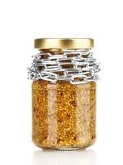 Secret ingredient with chain isolated on white