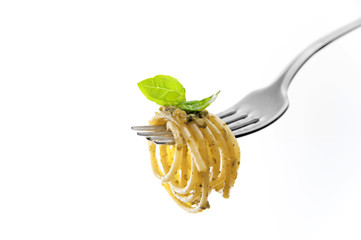 Spaghetti pesto genovese - obrazy, fototapety, plakaty