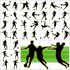 Soccer sports action game play ball player