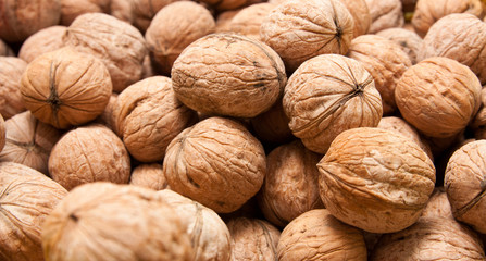 Walnut as a background