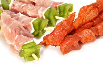 Brochetas y pinchos morunos.