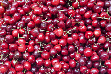 Cherries on market
