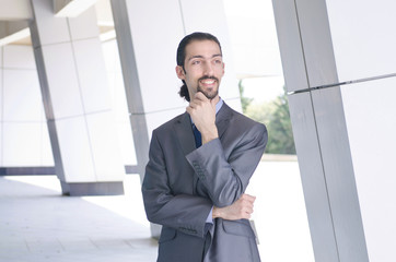 Young businessman on the street