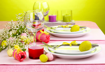 Easter table setting