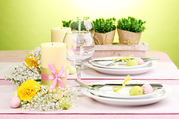 Easter table setting