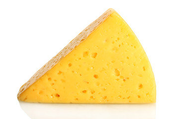 tasty cheese isolated on white