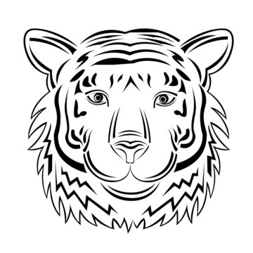 tiger outlines
