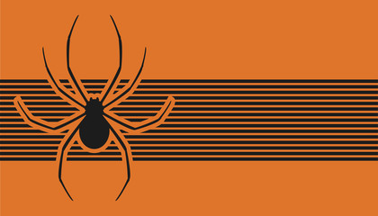 Orange spider banner