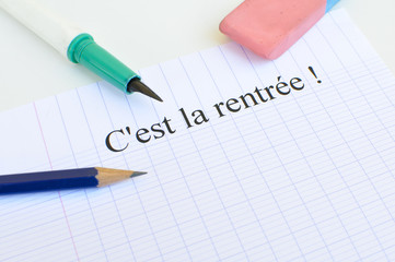 C'est la rentr&eacute;e !