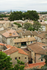 view of Avignon city from palais hill