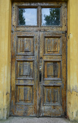 Old wooden door.