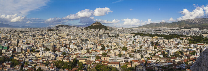 Naklejka premium Panorama of Athens
