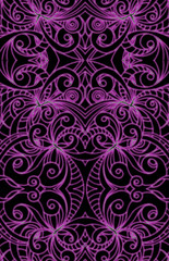 Drawing floral abstract background