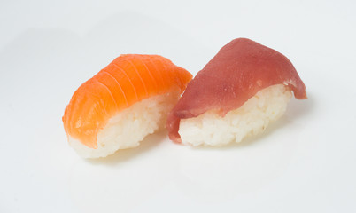 Various kinds of sushi and sashimi