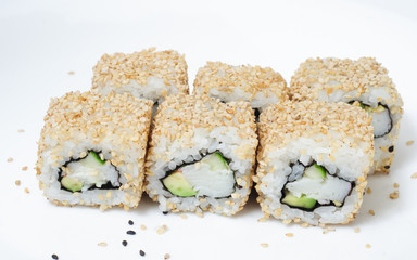 Various kinds of sushi and sashimi