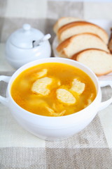 Soup with dumplings