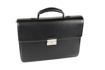 black briefcase