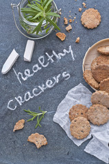 Fototapeta na wymiar Healthy crackers
