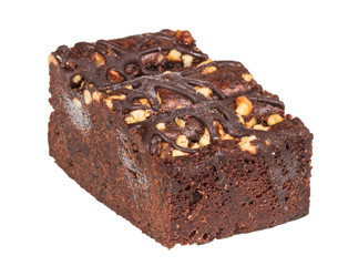 cake truffle with black chocolate sauce