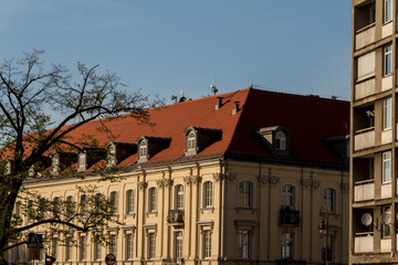 Fototapeta premium City center of Warsaw, Poland