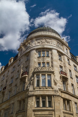 Fototapeta premium typical buildings 19th-century in Buda Castle district of Budape