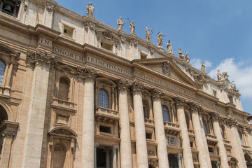 Fototapeta na wymiar Basilica di San Pietro, Rome Italy